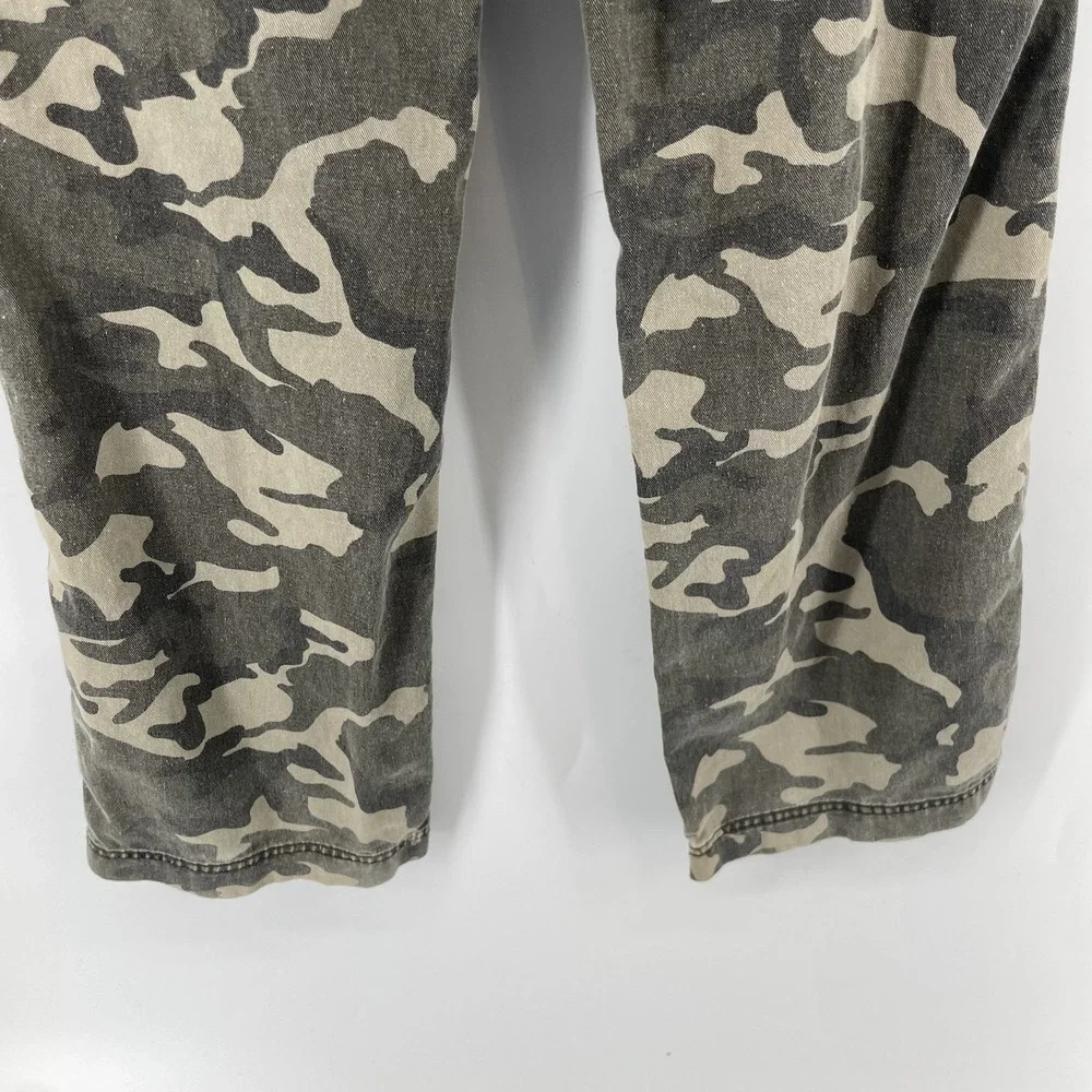 Vtg One Tuff Brand OTB Camo Cargo Pants Boys Youth 12 Hunting Grunge 24